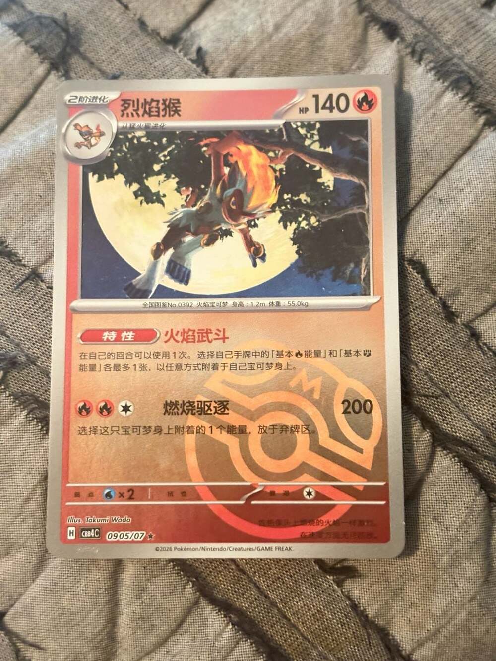 Infernape - Masterball Chinese Pokémon Trading Card Game 095/07